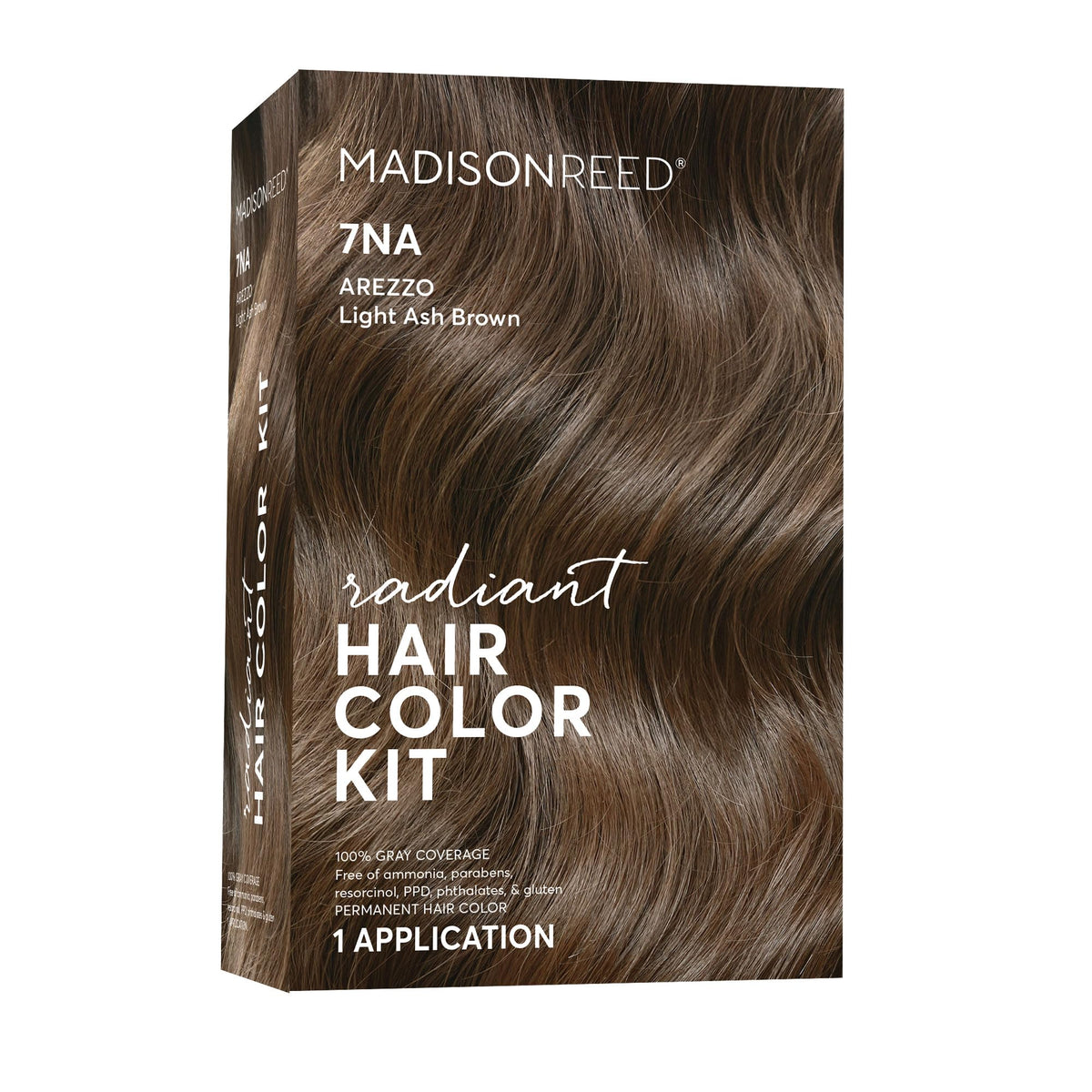 Madison Reed Radiant Color Kit: empaque visible para teñir en casa con resultado natural.