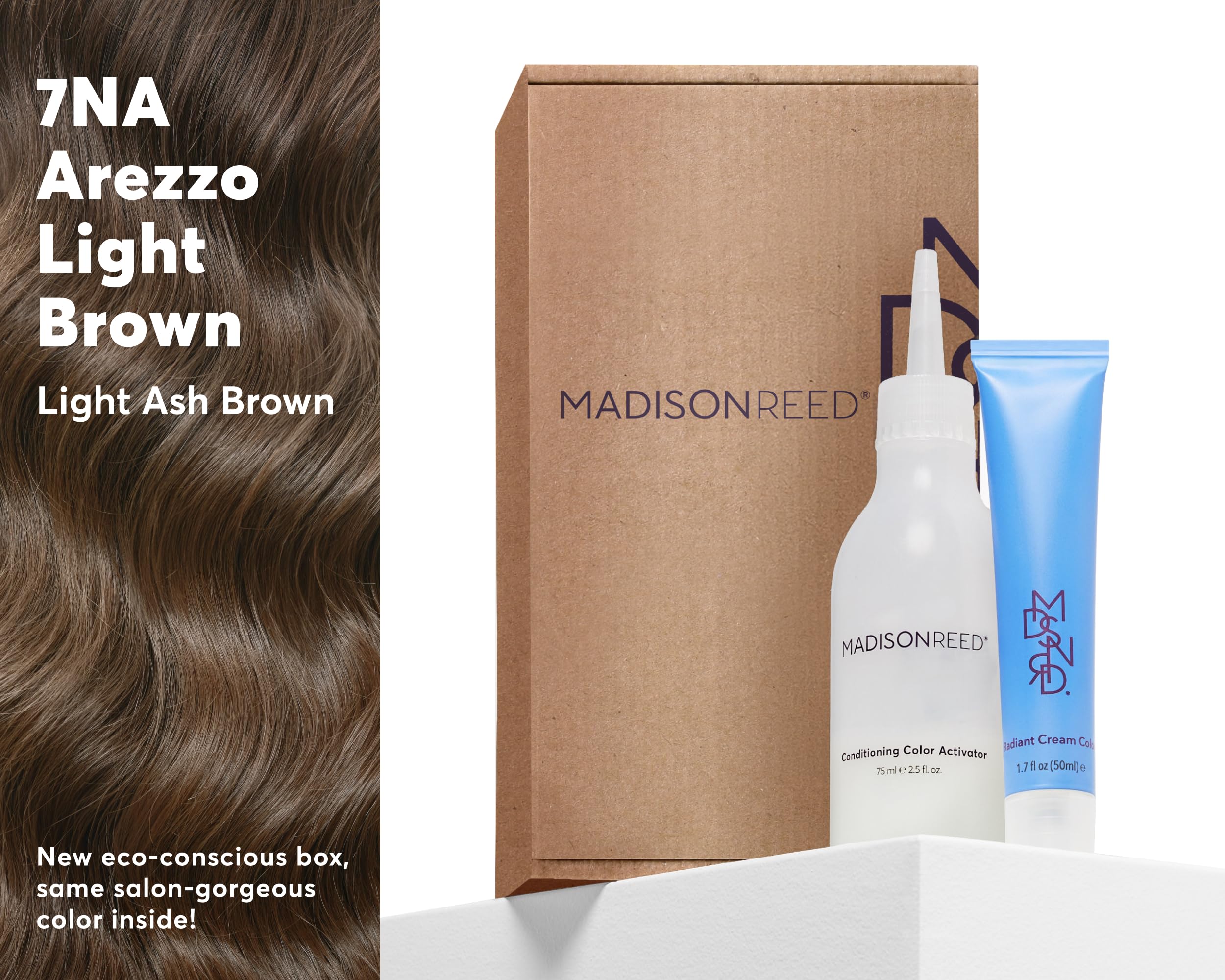 Madison Reed Radiant Color Kit, crema de color, tono 7NA suave y duradero.