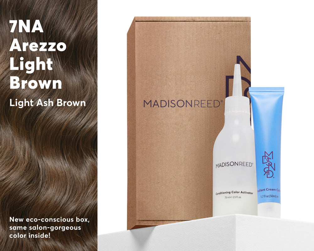 Madison Reed Radiant Color Kit, crema de color, tono 7NA suave y duradero.