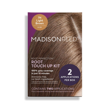 Madison Reed Root Perfection Alba 7N: cobertura de canas en tono rubio claro