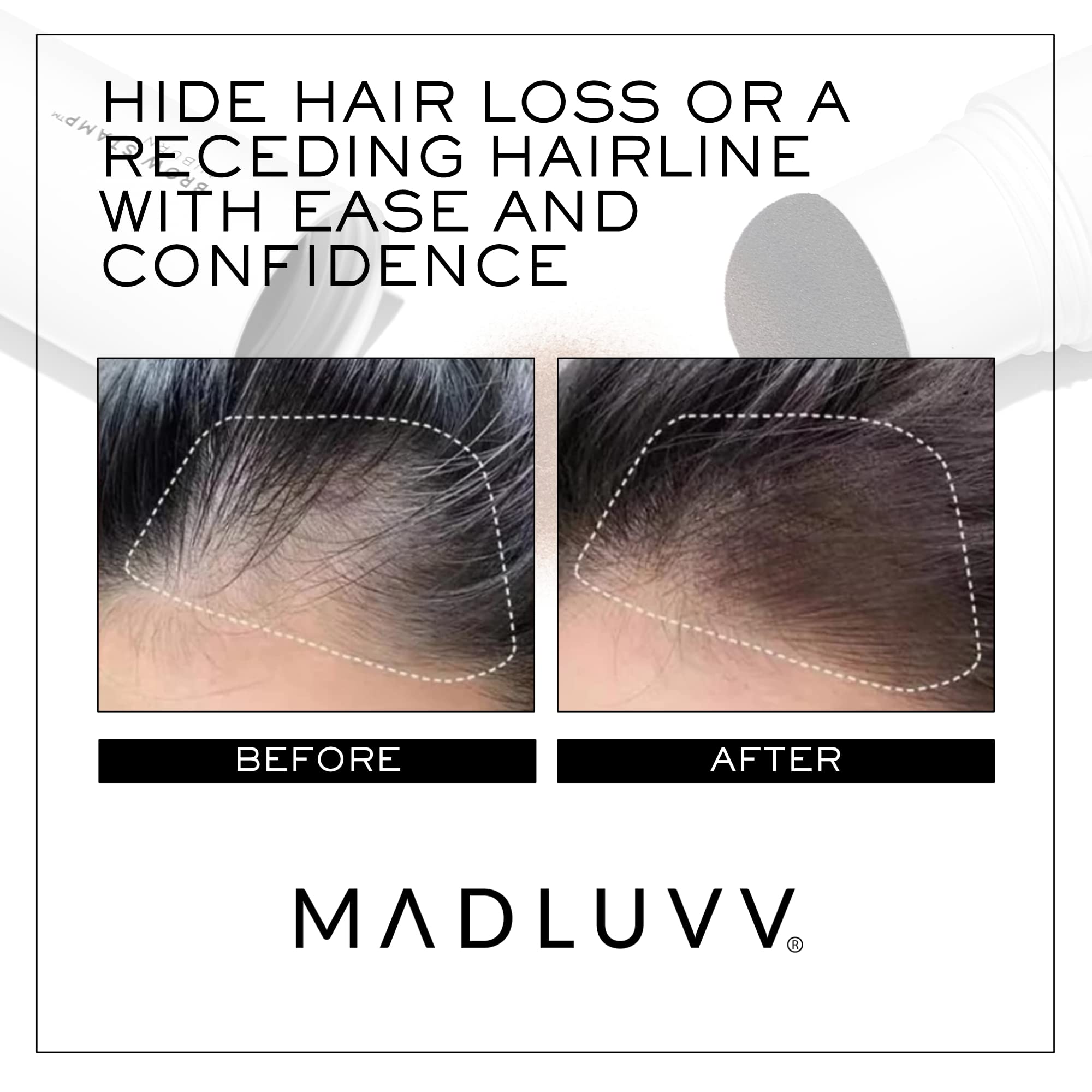 MADLUVV Brow Stamp Refill uso sencillo y rápido.