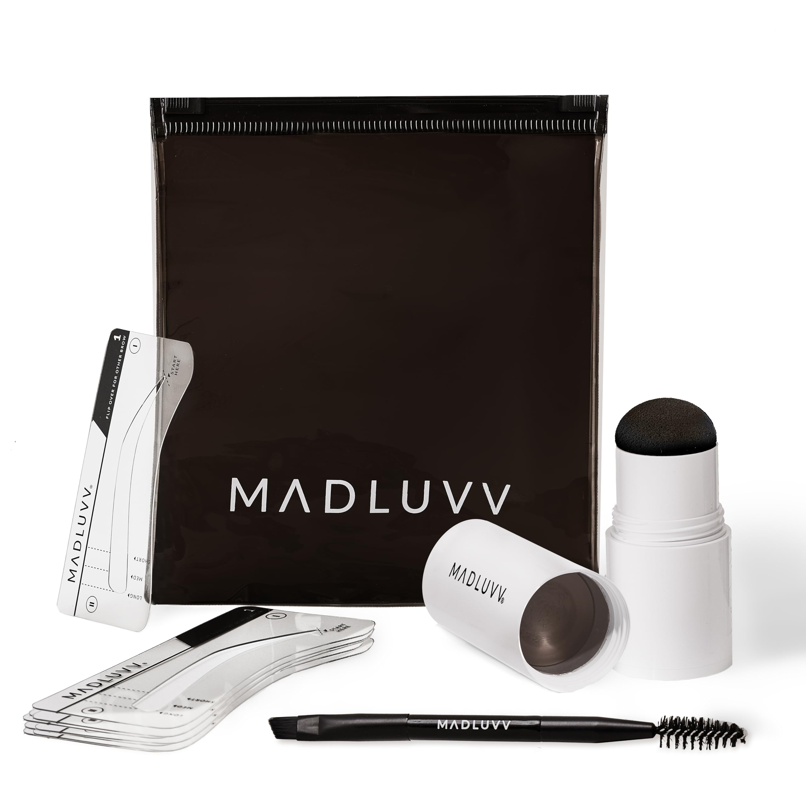 MADLUVV kit de sello para cejas con definición natural