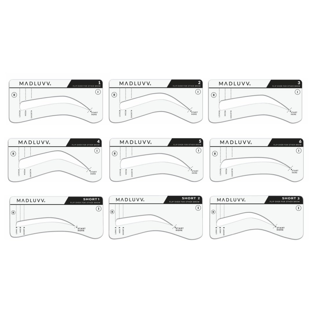 MADLUVV Brow Stamp Kit pigmento en tapa facilita color uniforme