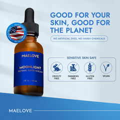 Maelove Luna, ceramidas y hialuronato para mantener hidratación.