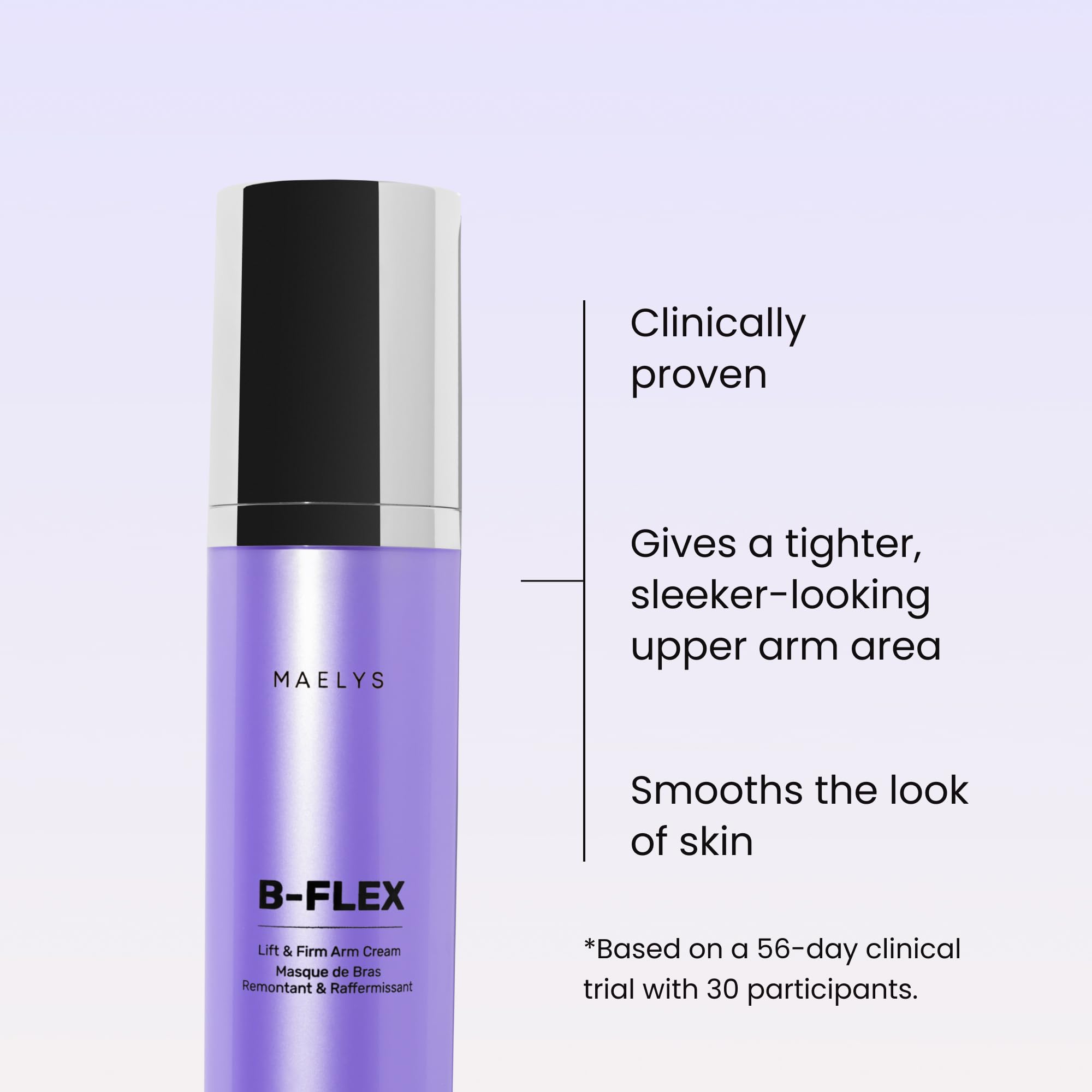 MAËLYS B-FLEX crema textura cremosa: aplicación suave y agradable.