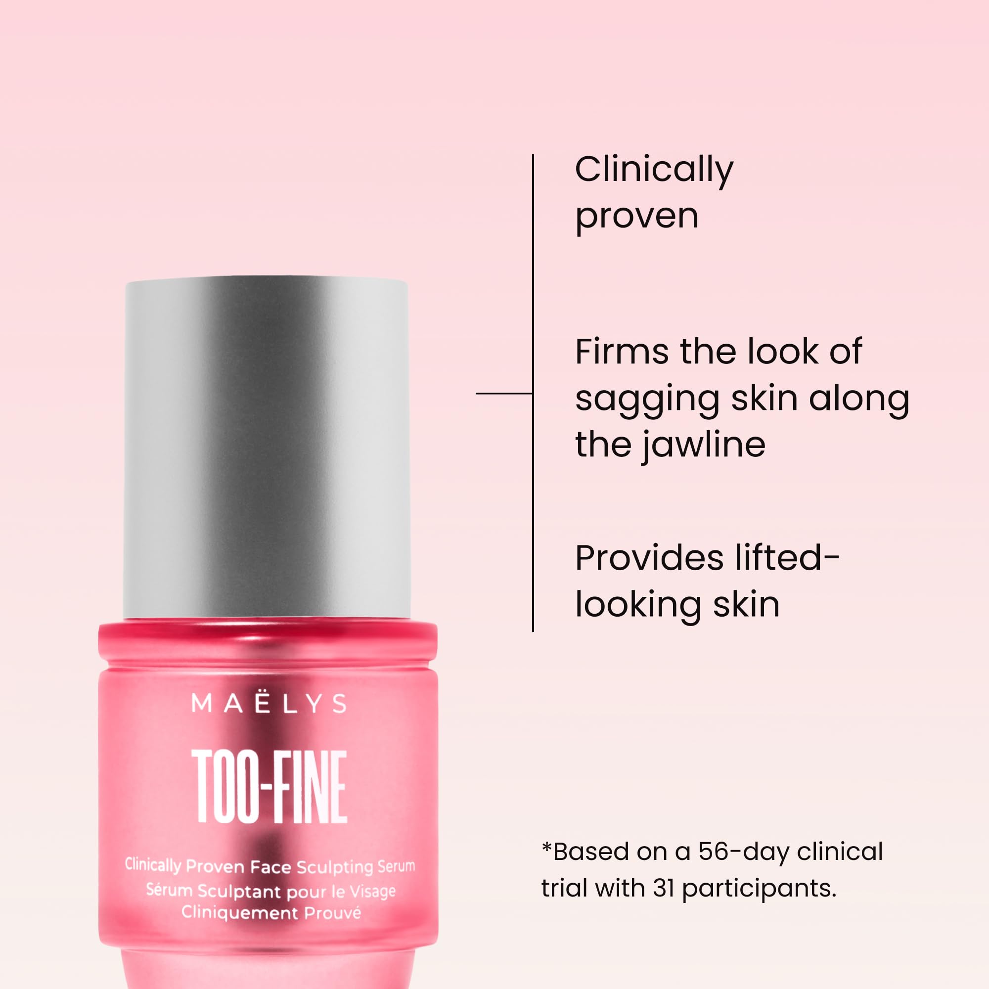 MAËLYS Too-Fine Serum, aplicador-frío para efecto refrescante y deshinchado.