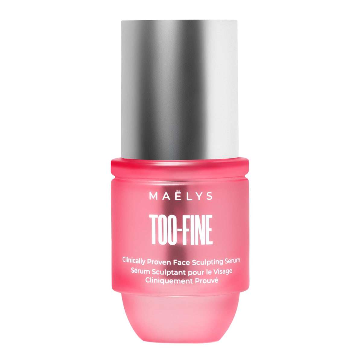 MAËLYS Too-Fine Serum, botella para definir contornos faciales con aplicación suave.