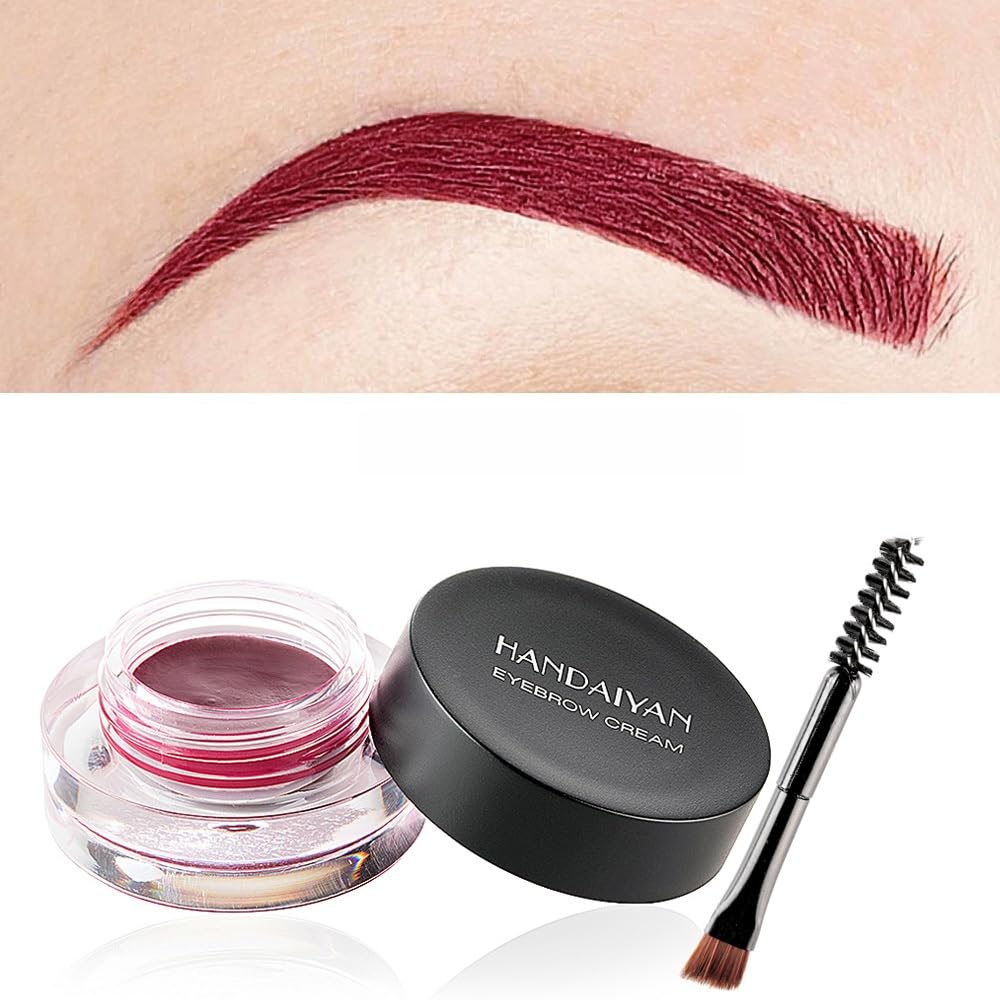 MAEPEOR pomada para cejas 12 colores, acabado natural para uso diario.