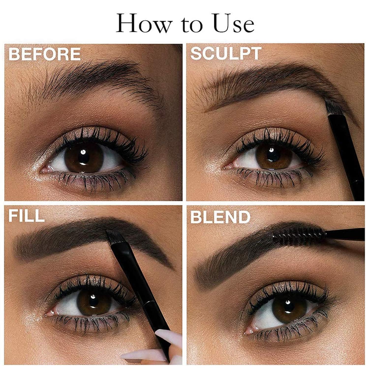 MAEPEOR cejas, acabado natural y construcción de pigmento para looks variados.