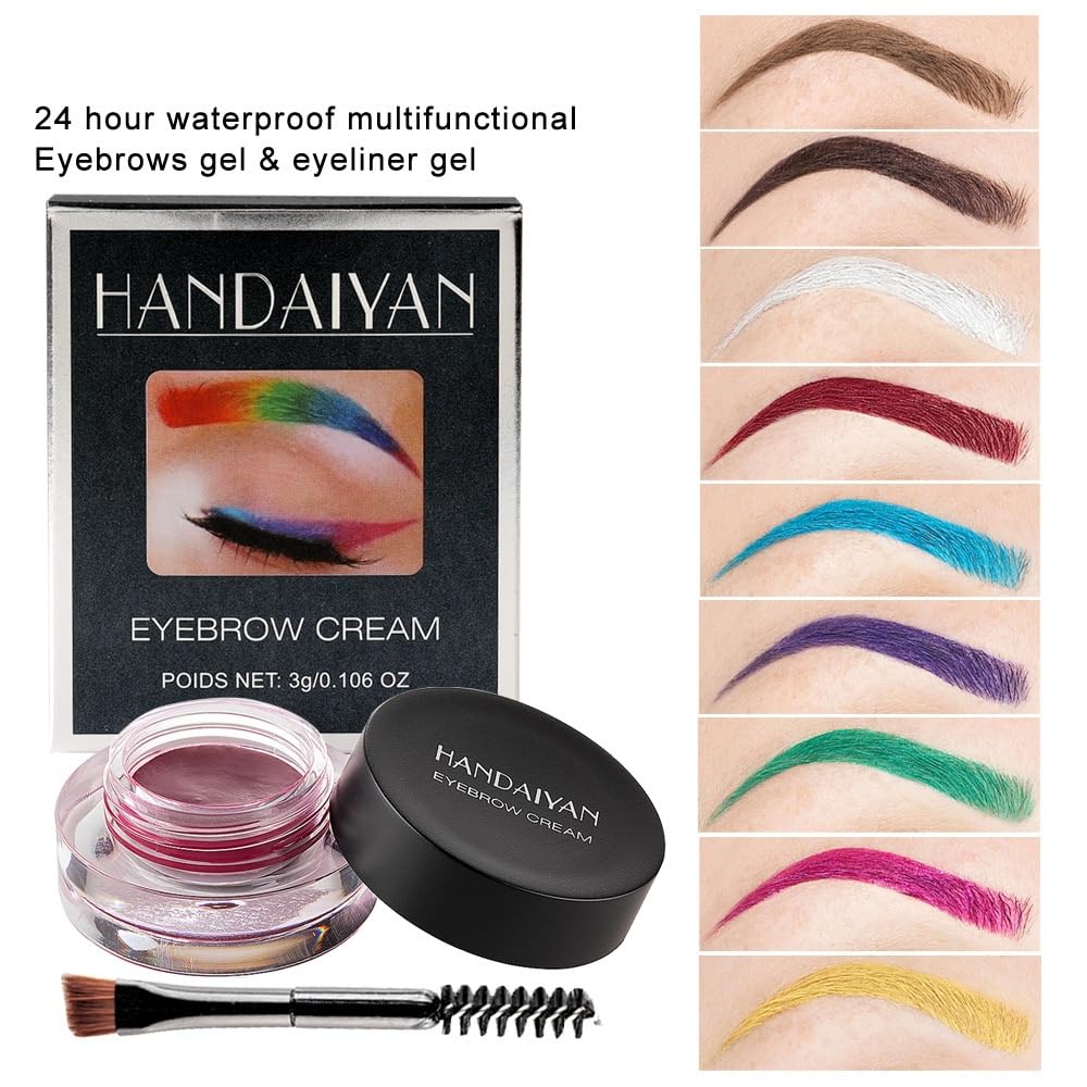 MAEPEOR pomada para cejas con pincel doble extremo para difuminar.