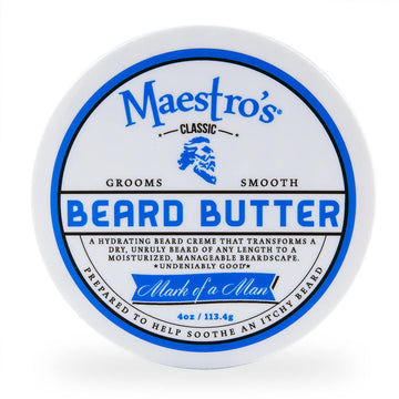 Mantequilla para barba Maestro's Classic con fragancia cítrica, suaviza barba y cuida la piel