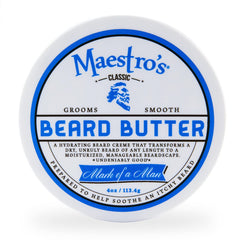 Mantequilla para barba Maestro's Classic con fragancia cítrica, suaviza barba y cuida la piel