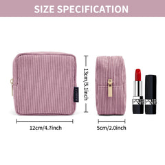 MAGEFY bolsa maquillaje con bolsillos interiores para organizar cosméticos.