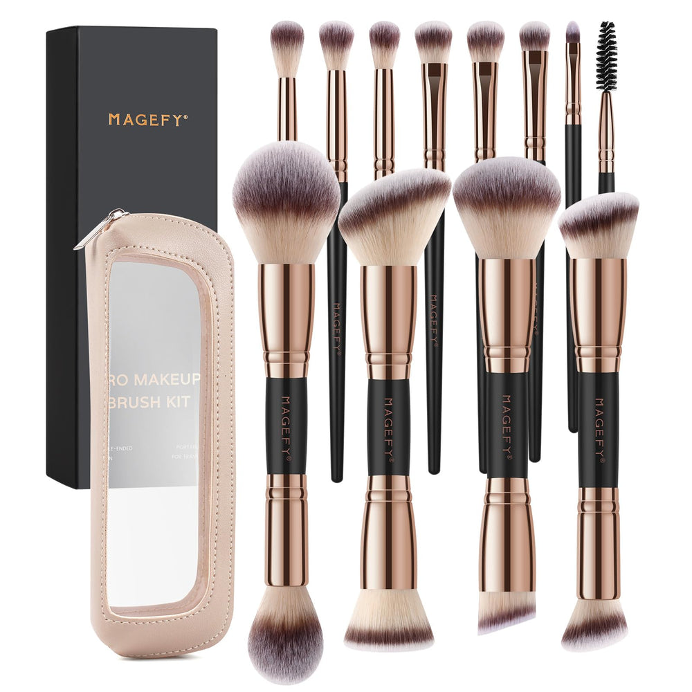 Brochas MAGEFY para la frente con doble extremo para aplicación facial precisa