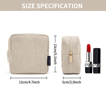 magefy cartera de maquillaje compacta para bolso, ideal para viajes y citas.