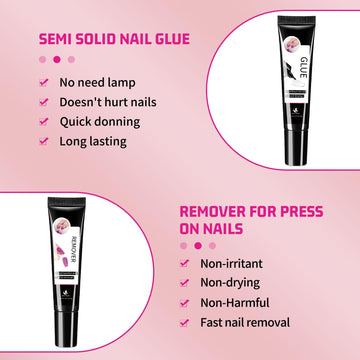 MAGIC ARMOR removedor 15ml, eliminación fácil de uñas falsas.