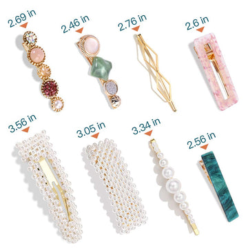 Magicsky barrettes resina rosa: opción ideal para looks femeninos