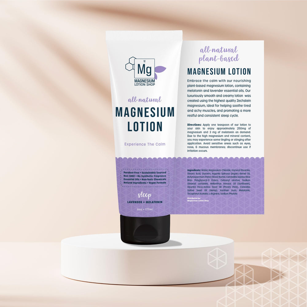 Aplicación en brazos y piernas para hidratación con Magnesium Lotion Shop