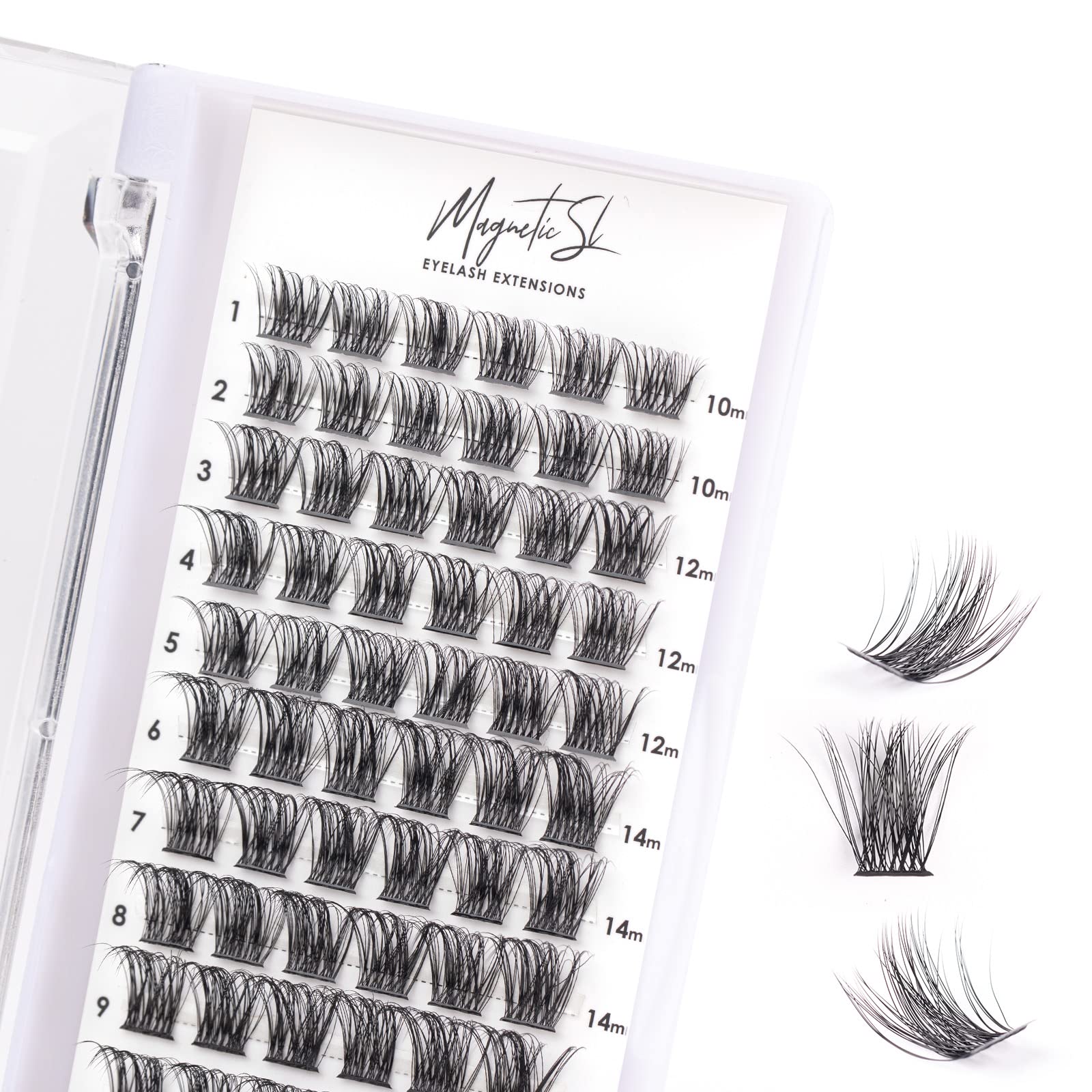 Magnetic SL Cluster Lashes: curva C para un look natural y definido.