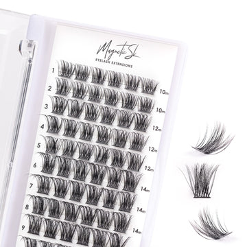 Magnetic SL Cluster Lashes: curva C para un look natural y definido.