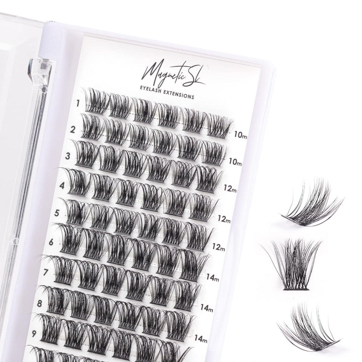 Magnetic SL Cluster Lashes: curva C para un look natural y definido.