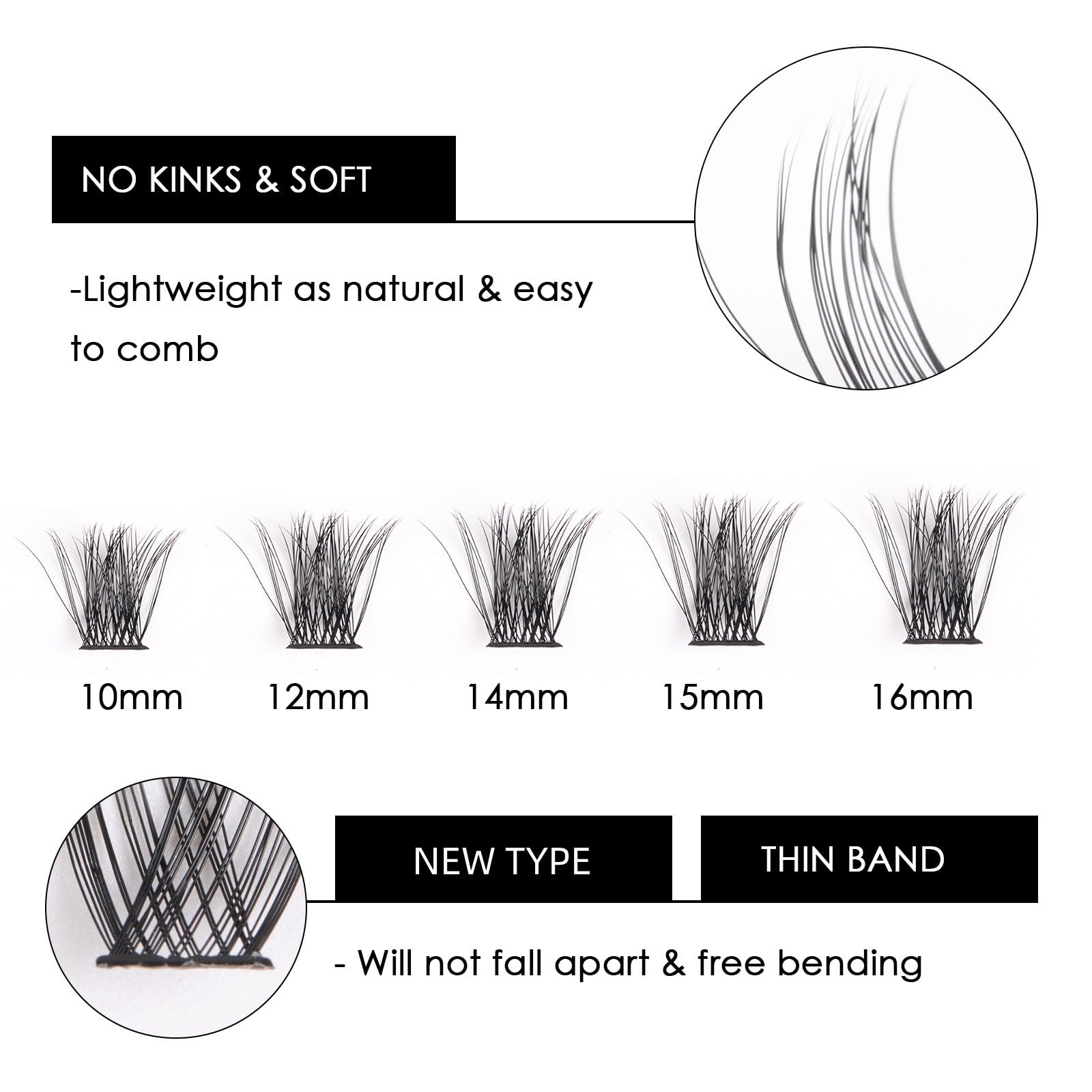 Magnetic SL Cluster Lashes reutilizables tras limpieza para varias ocasiones.