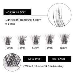 Magnetic SL Cluster Lashes reutilizables tras limpieza para varias ocasiones.
