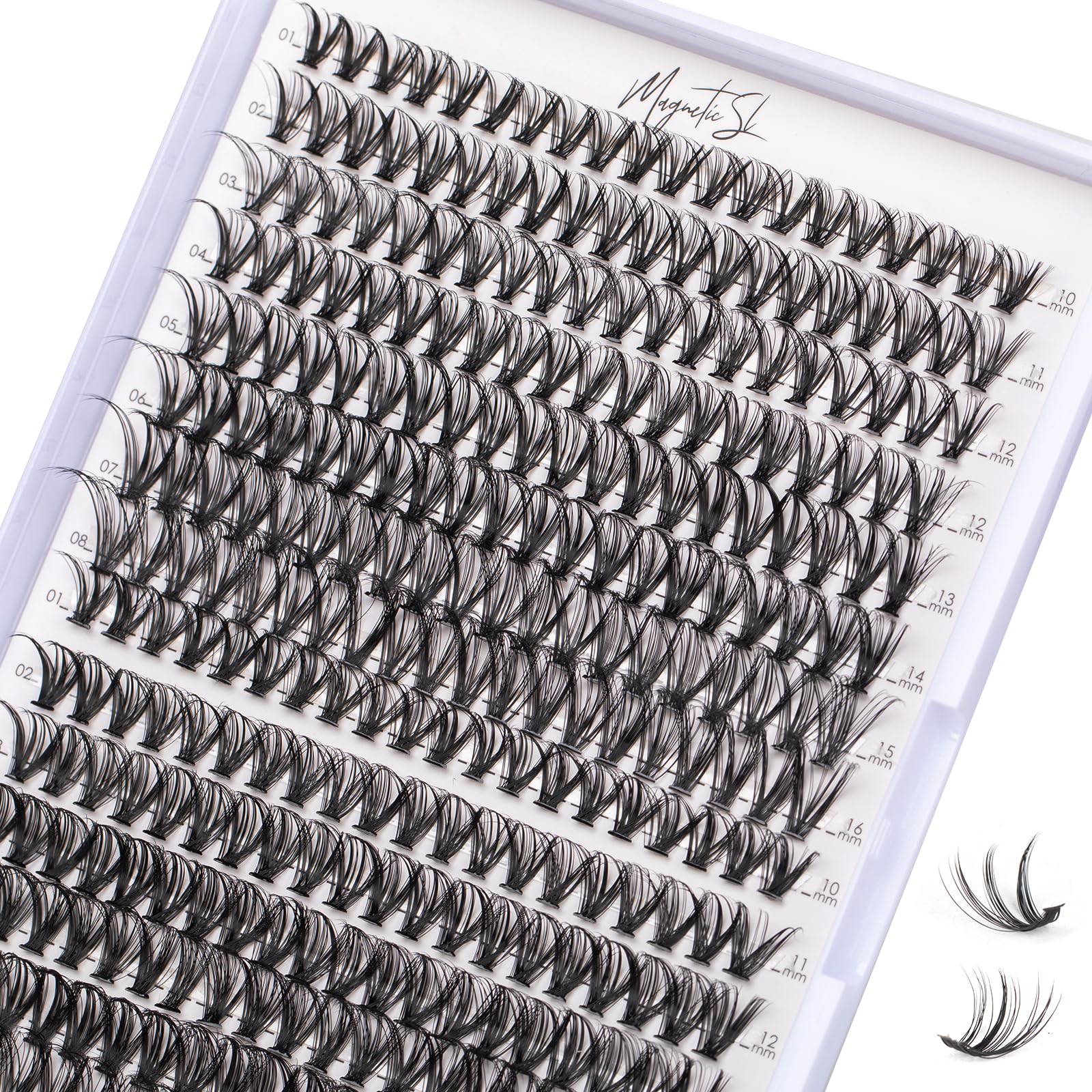 Magnetic SL Racimos de Pestañas, bandeja 320, aplicación rápida y resultados naturales.