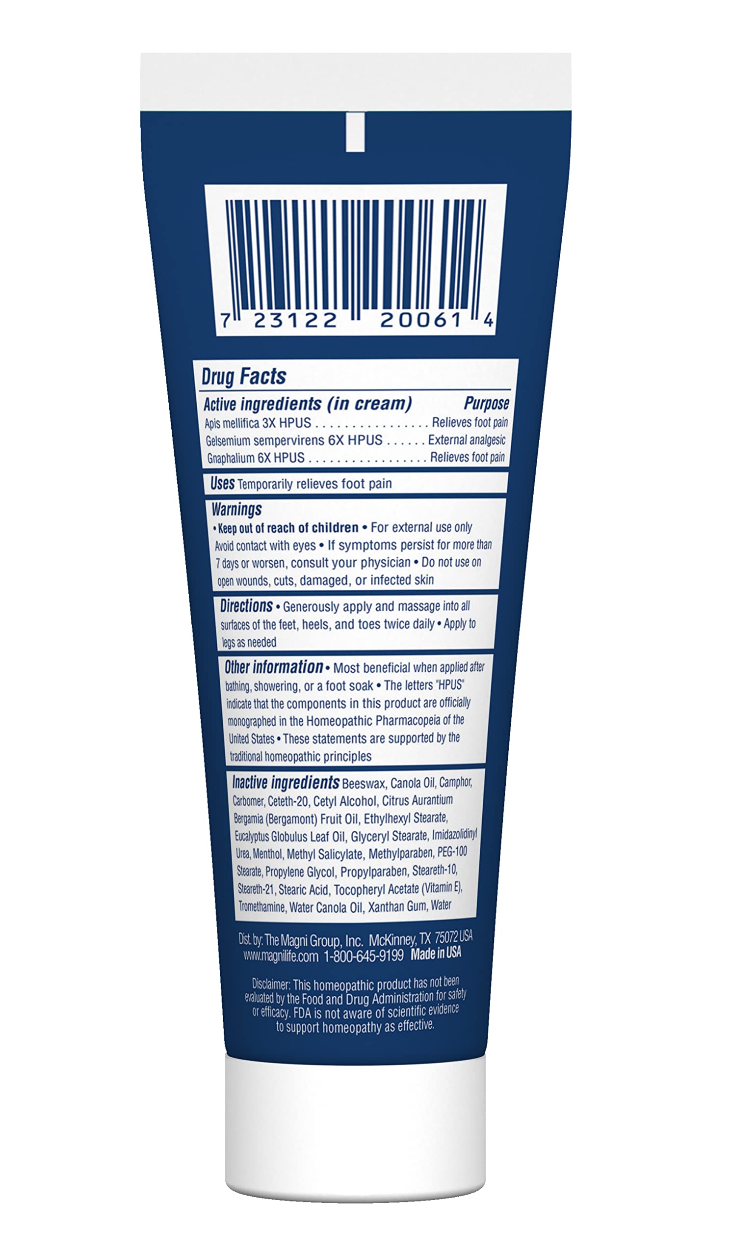 MagniLife Crème Pieds Hydratation Intense: hydrate les pieds en profondeur.