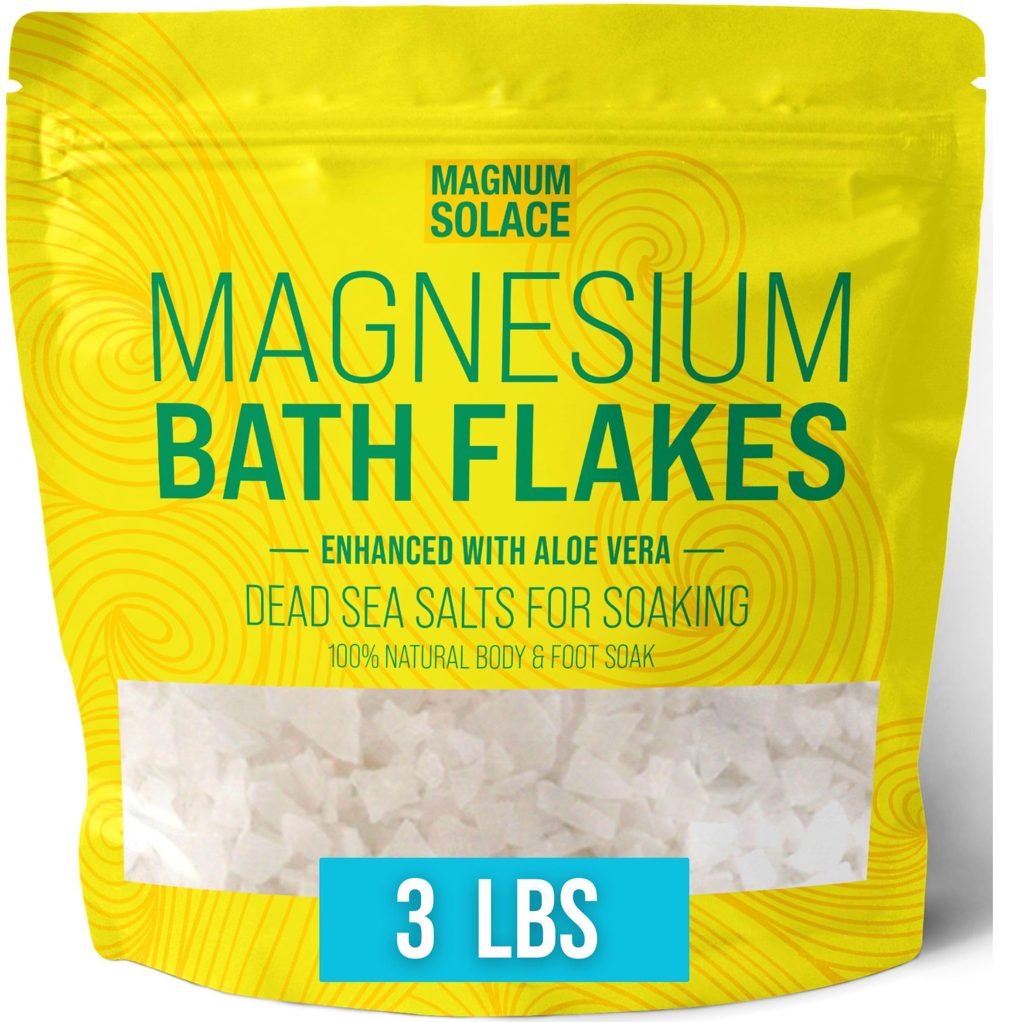 Magnum Solace copos magnesio baño para relajación suave