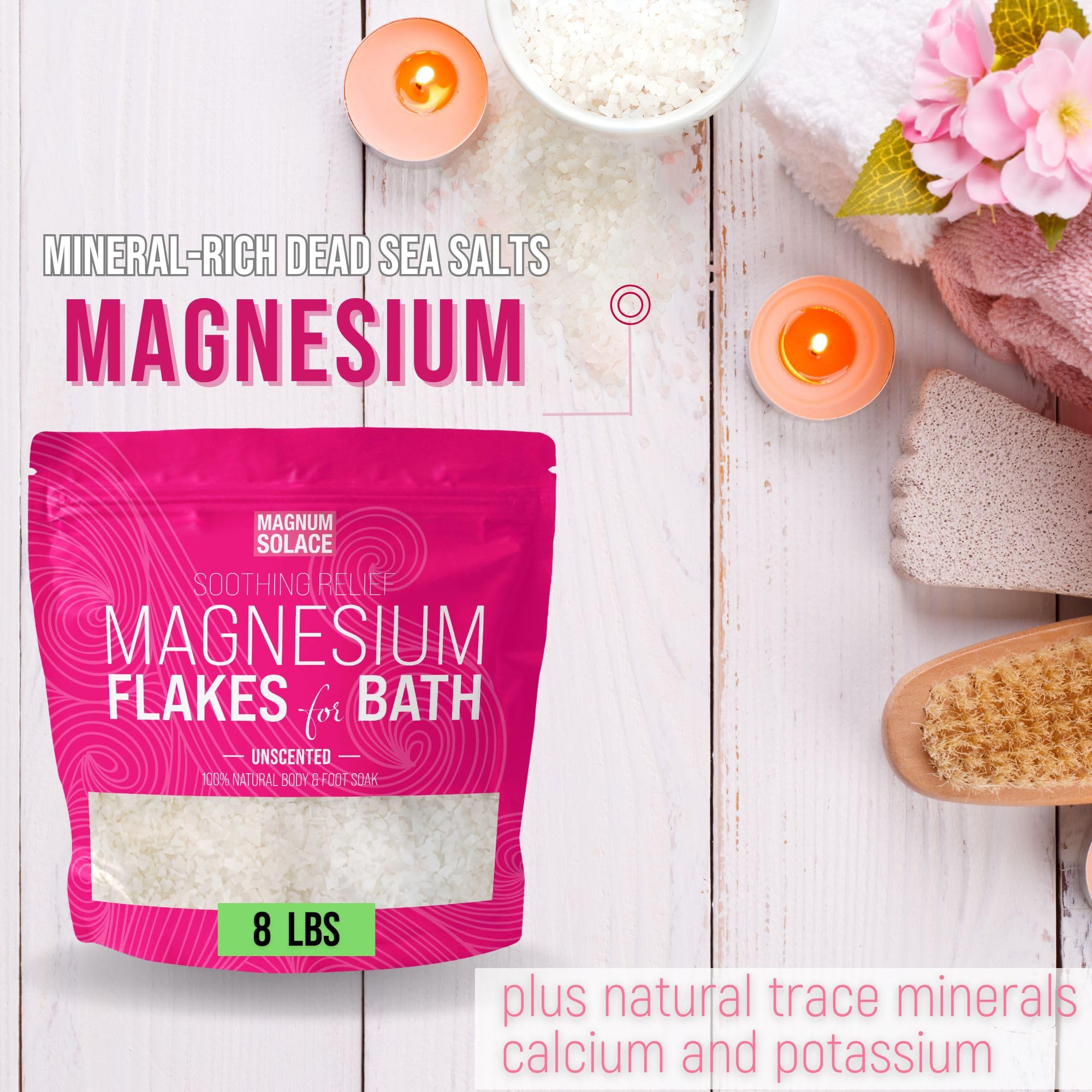 Magnum Solace envase de calidad en Estados Unidos para magnesio puro.