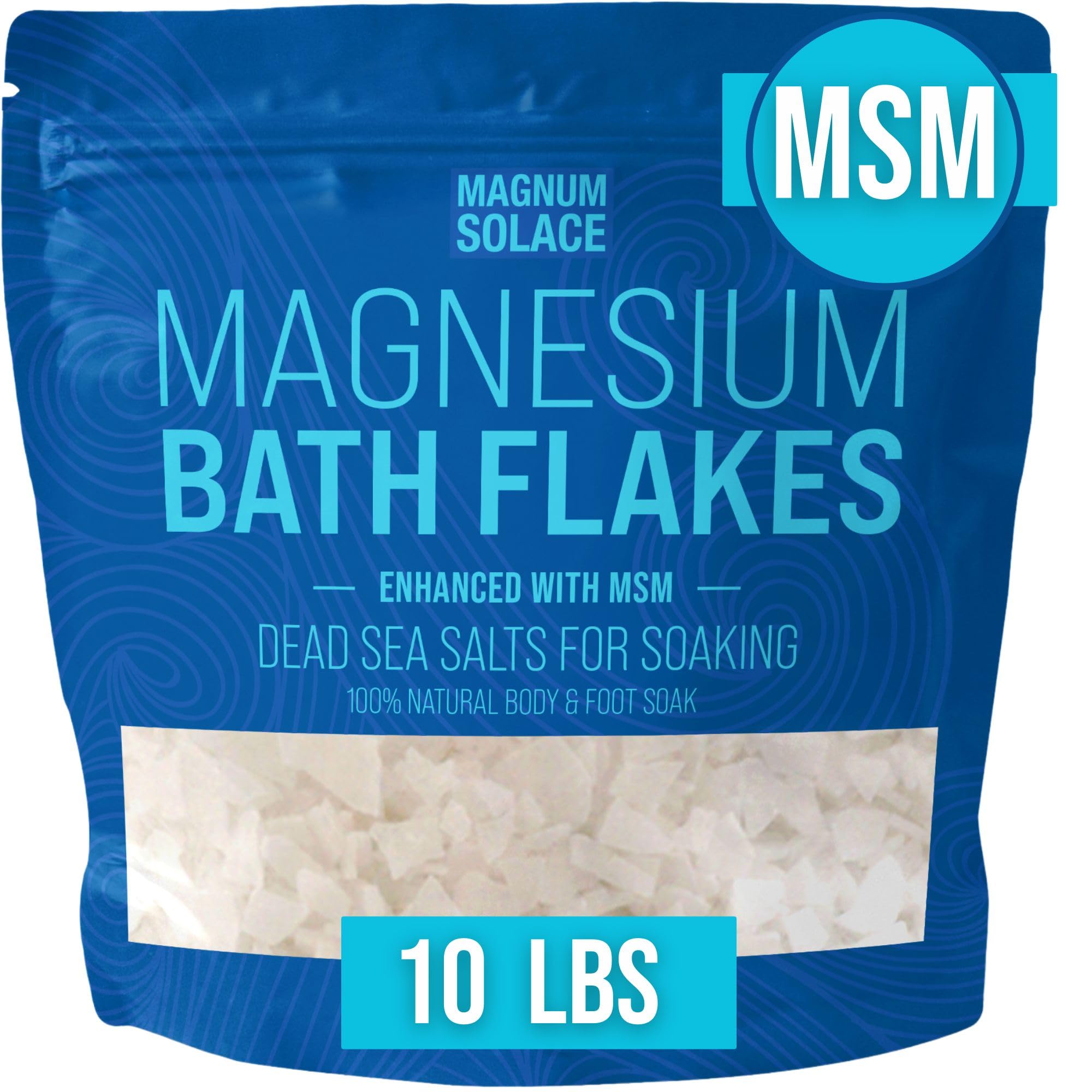 Magnum Solace: flocons magnésium MSM pour bain, détente et bien-être