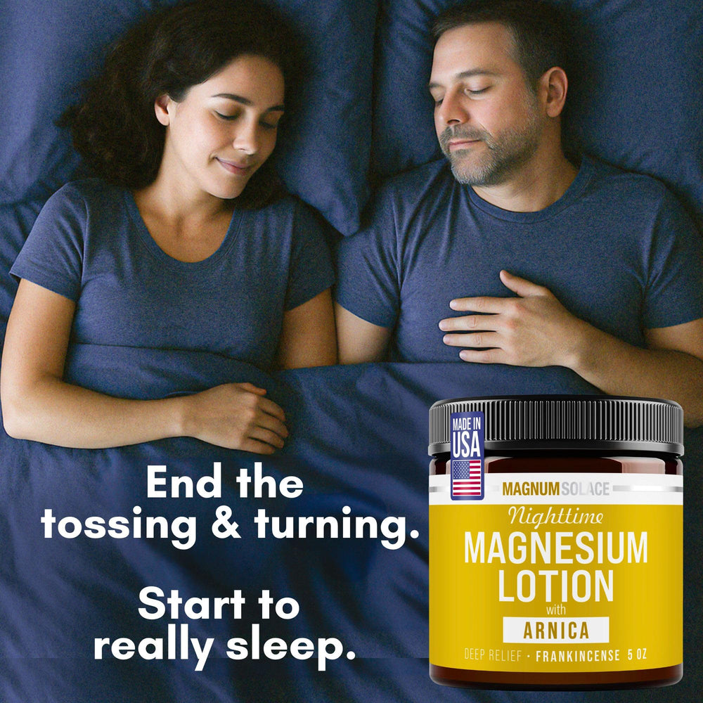 Magnum Solace vitamina E para cuidado de la piel durante la noche.