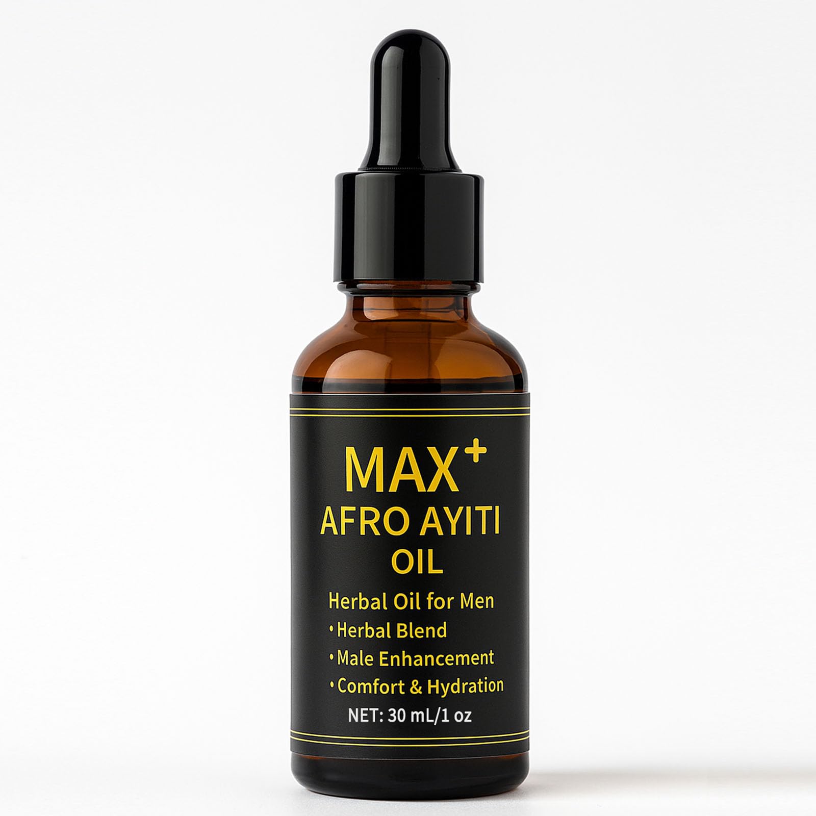 Maidlure Max+ Afro Ayiti Oil – bouteille d'huile de massage légère et absorption rapide