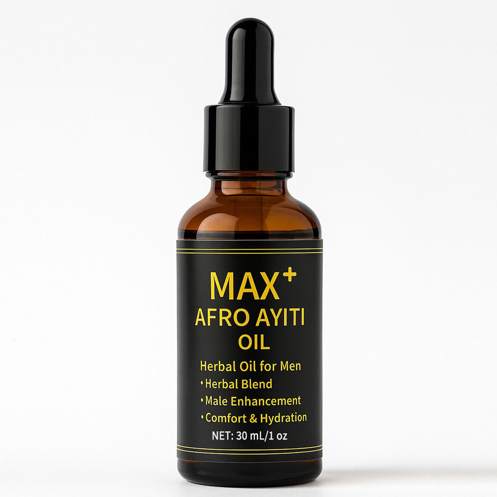 Maidlure Max+ Afro Ayiti Oil – bouteille d'huile de massage légère et absorption rapide
