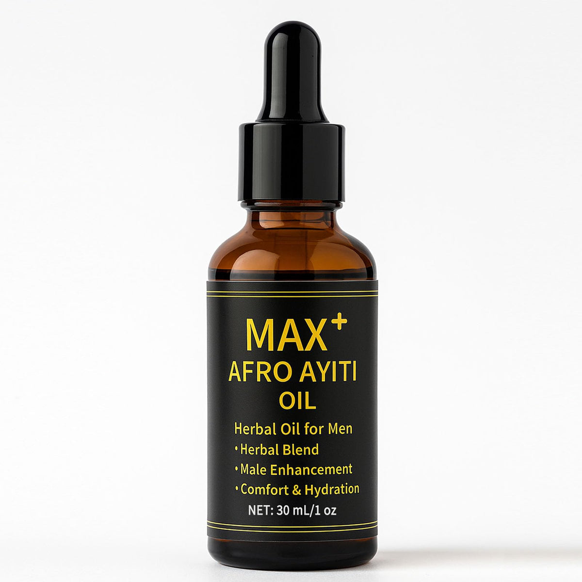 Maidlure Max+ Afro Ayiti Oil – bouteille d'huile de massage légère et absorption rapide