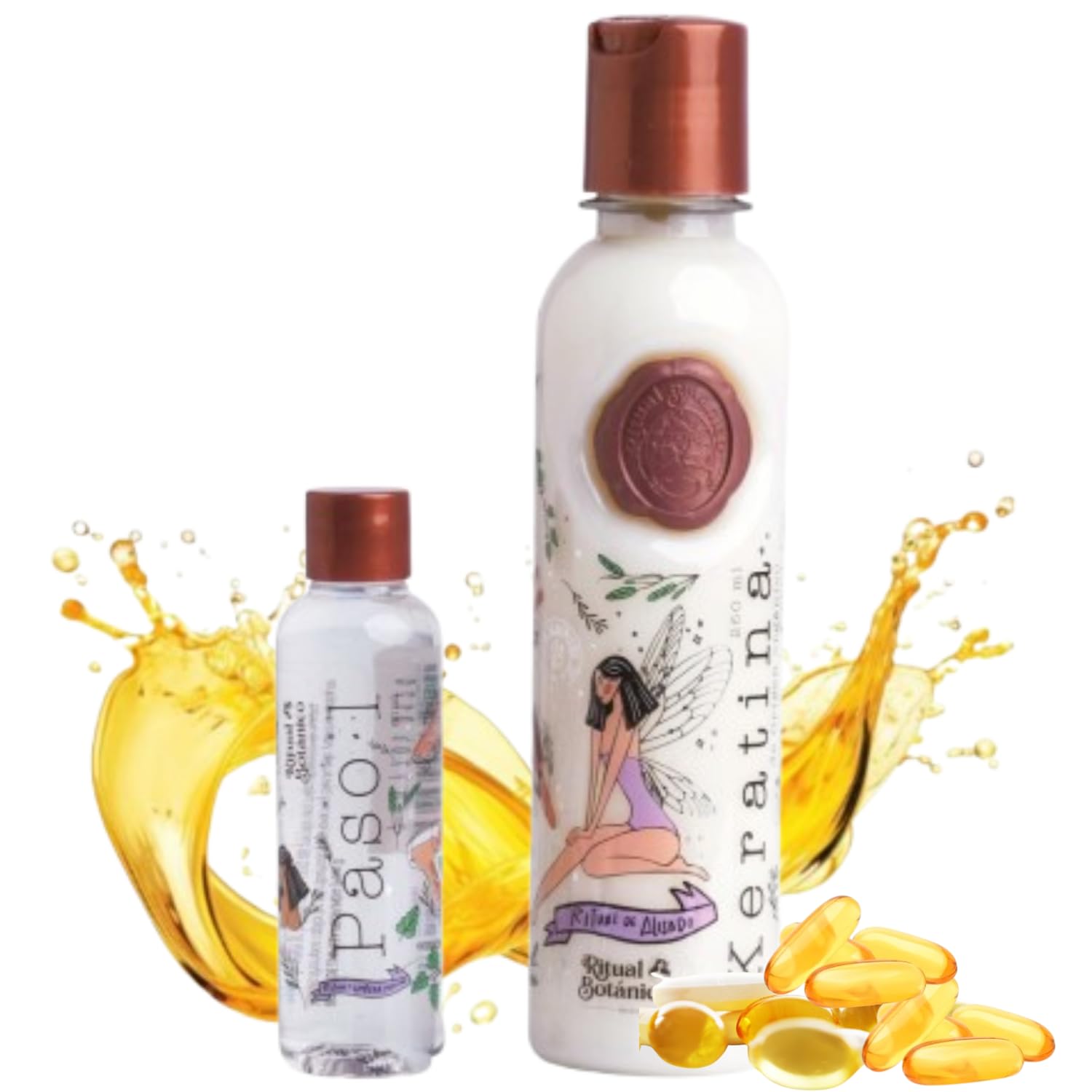 MAIKE AMOUR Ritual Botanico Keratina Organica: botella que ofrece brillo y sedosidad.