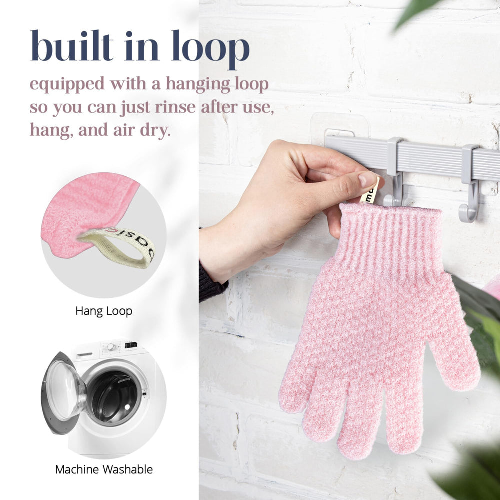 Masaje suave con MainBasics para estimular la circulación durante la ducha