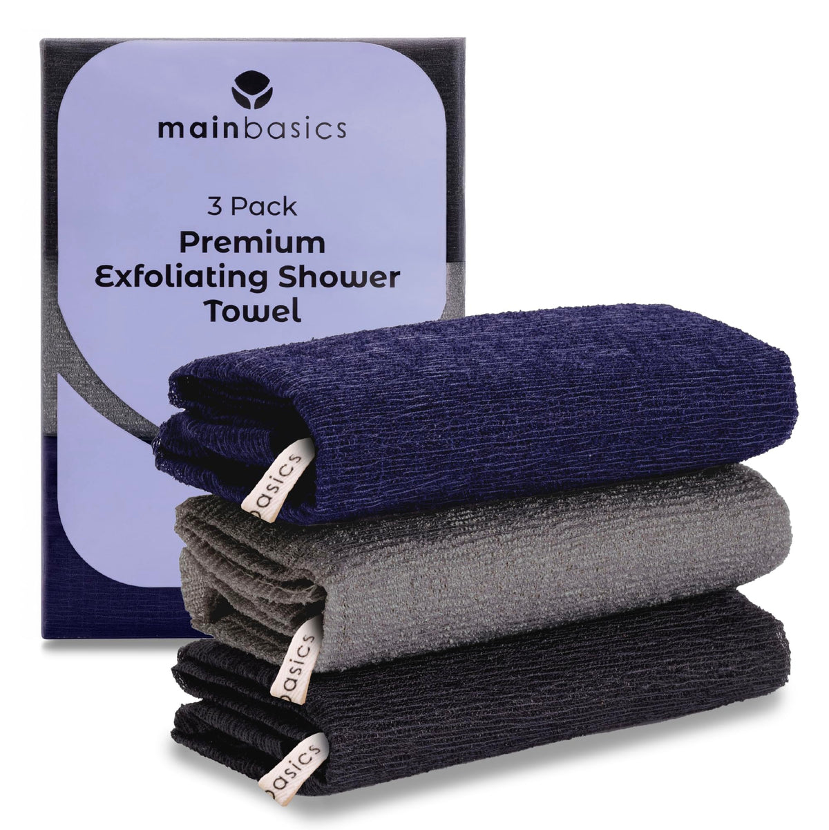 MainBasics: toalla exfoliante con textura para exfoliar suavemente la piel