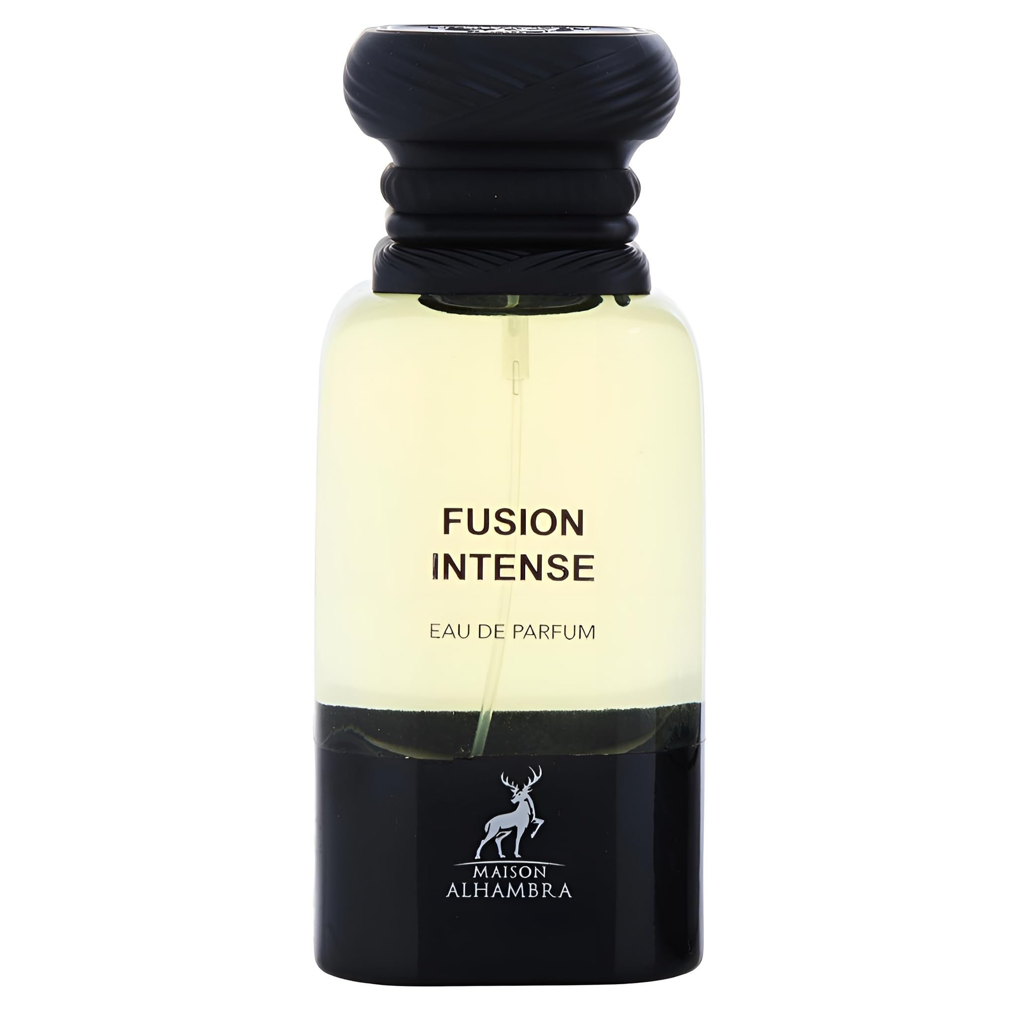 Maison Alhambra Fusion Intense, botella de 80 ml, fragancia duradera para uso diario y ocasiones especiales.