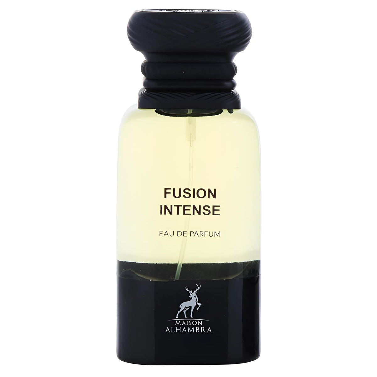 Maison Alhambra Fusion Intense, botella de 80 ml, fragancia duradera para uso diario y ocasiones especiales.