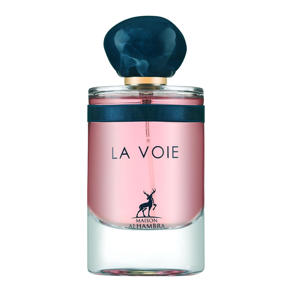 Maison Alhambra La Voie, botella fragancia, ideal para uso diario y ocasiones especiales.