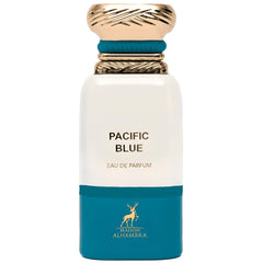 Maison Alhambra Pacific Blue EDP: botella elegante para una experiencia fresca y duradera.