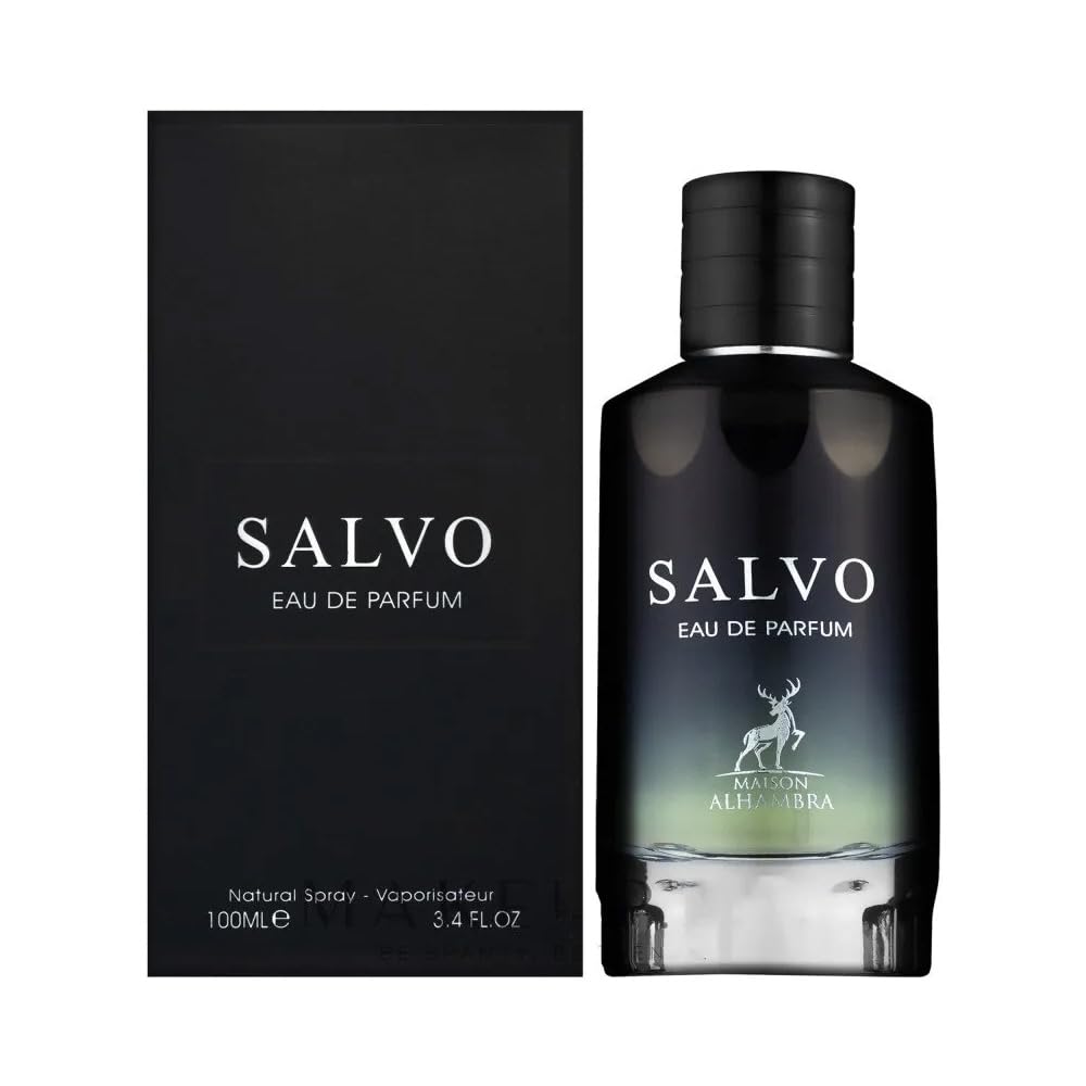 Maison Alhambra Salvo, atomizador en puntos de pulso para aroma fresco.