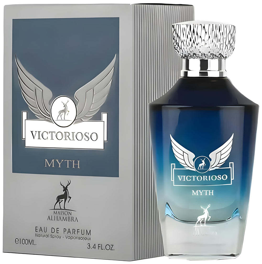 Maison Alhambra Victorioso Myth botella: presentación elegante para uso diario