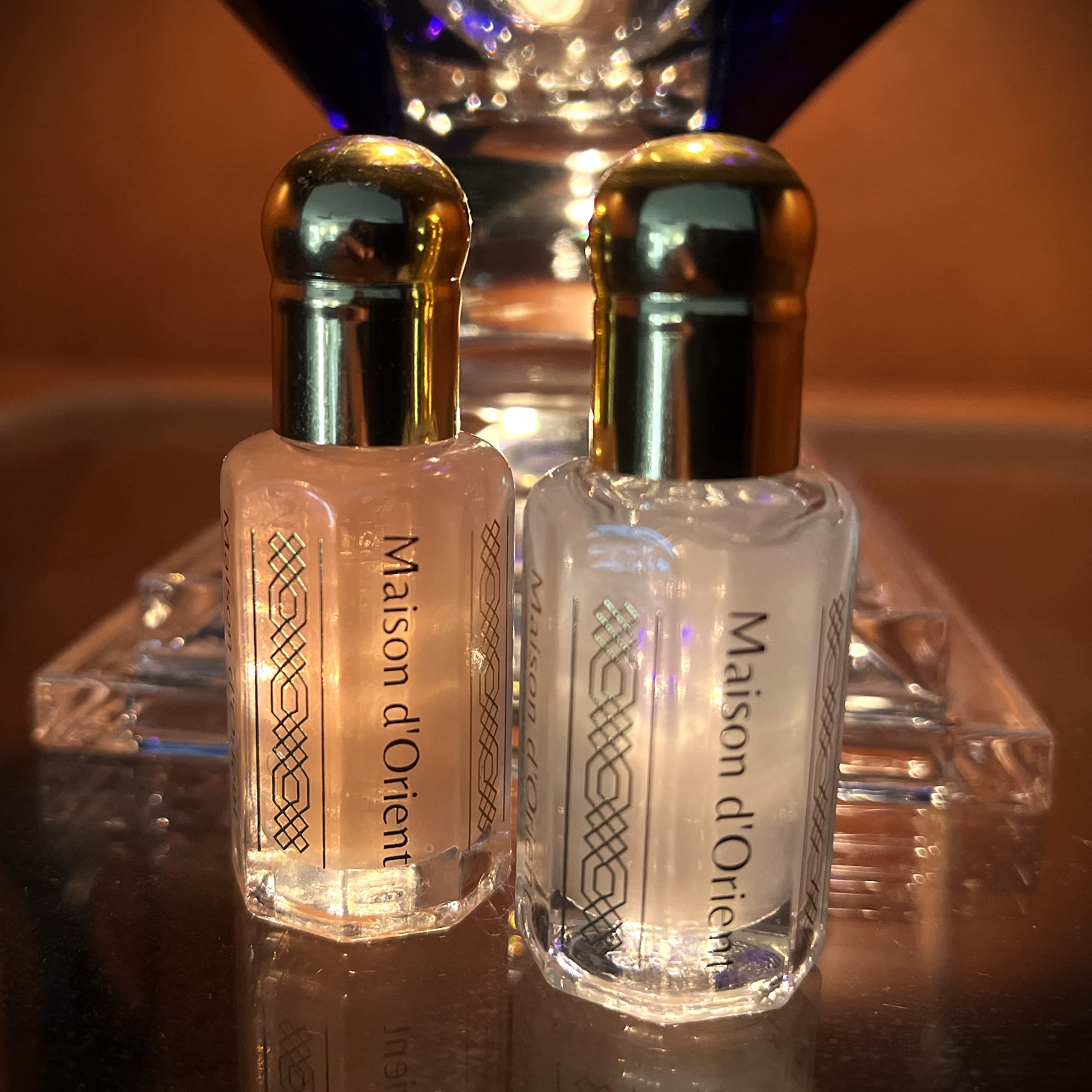 Presentación elegante de caja Maison d'Orient Pink Musk.