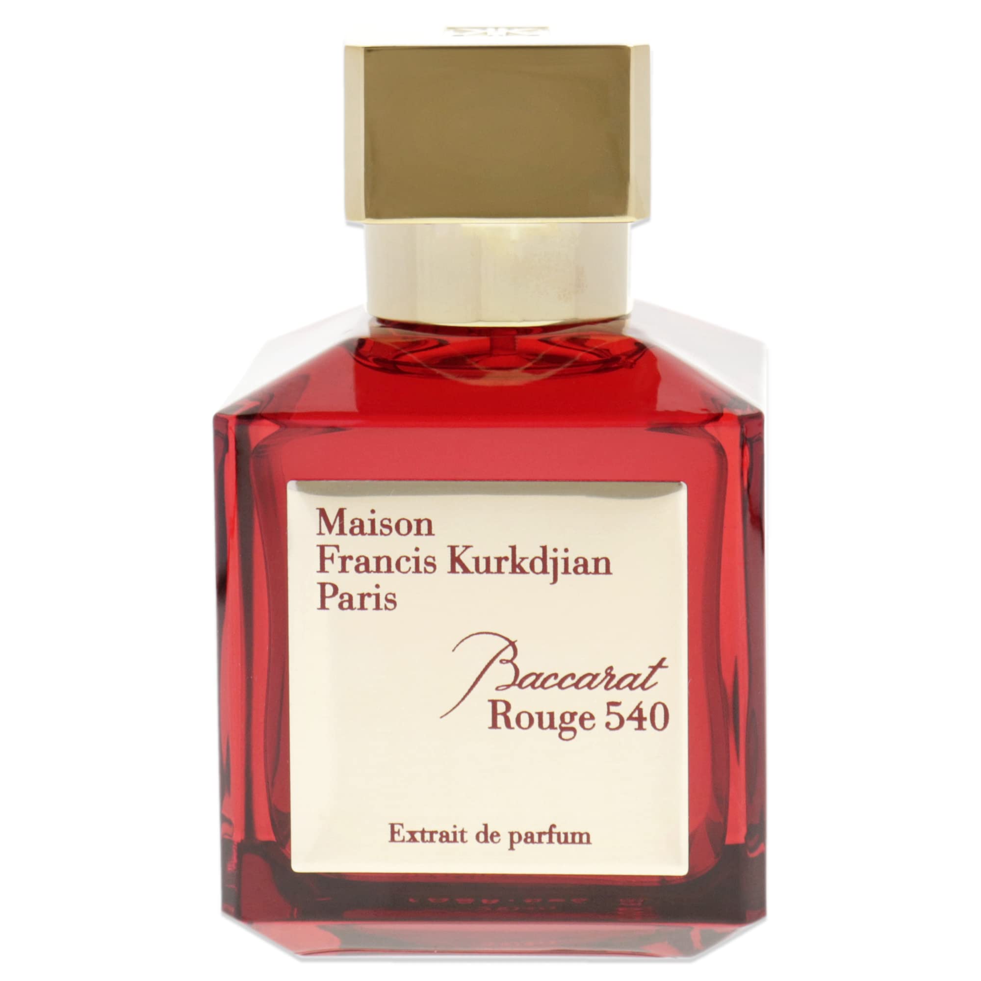 Detalle del envase Baccarat Rouge 540 para una experiencia lujosa