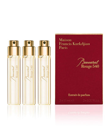 Maison Francis Kurkdjian Baccarat Rouge 540 Extrait, conjunto 3, aroma duradero para viajes.