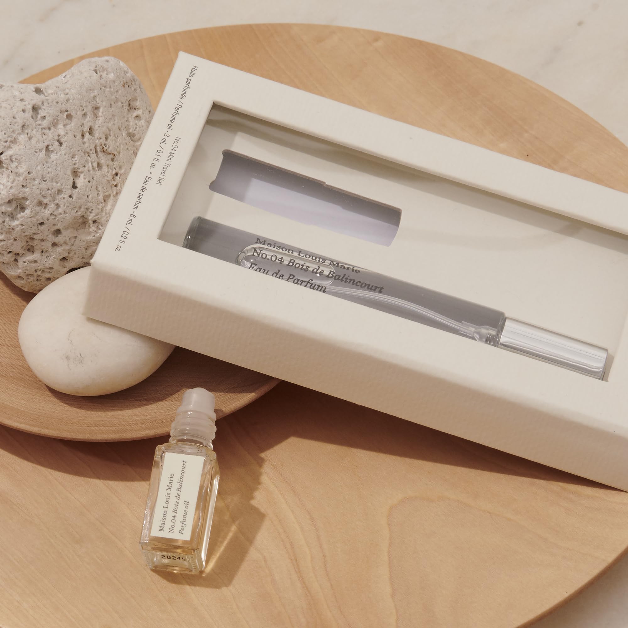 Conjunto mini de viaje Bois de Balincourt con aroma cálido y envolvente