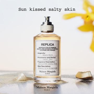 Embalaje Maison Margiela Beachwalk con marca para colección
